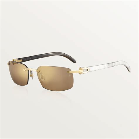 cartier white buffalo horn sunglasses.